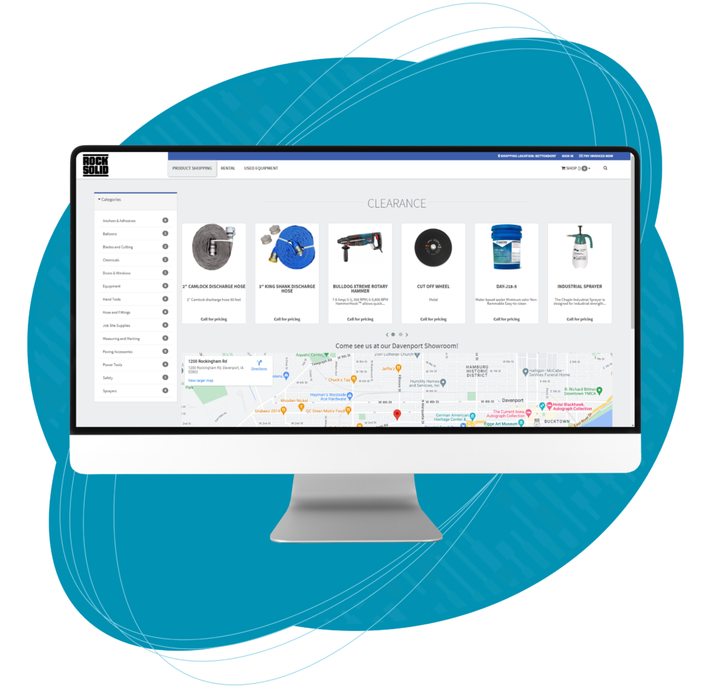 Monitor showing integraRental software