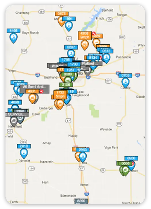rovitracker map with asset location features for rental businesses