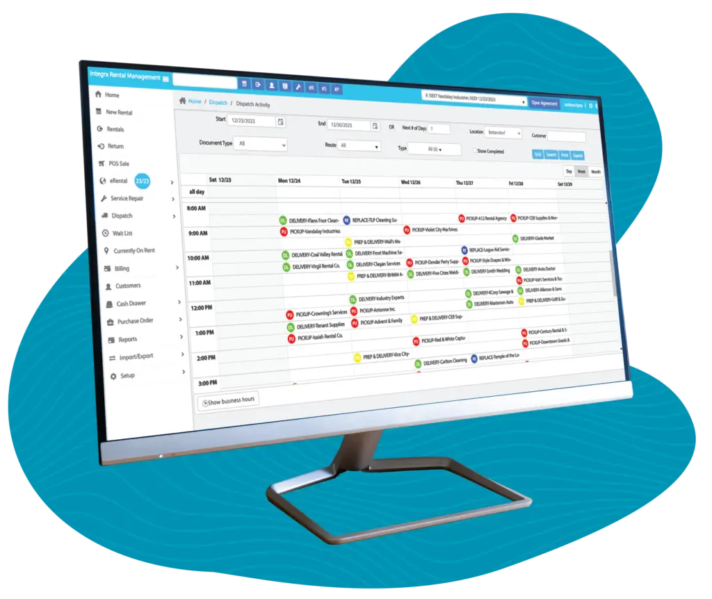 rental software dispatch management