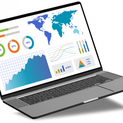 laptop displaying marketing service analytics | Rental Industry