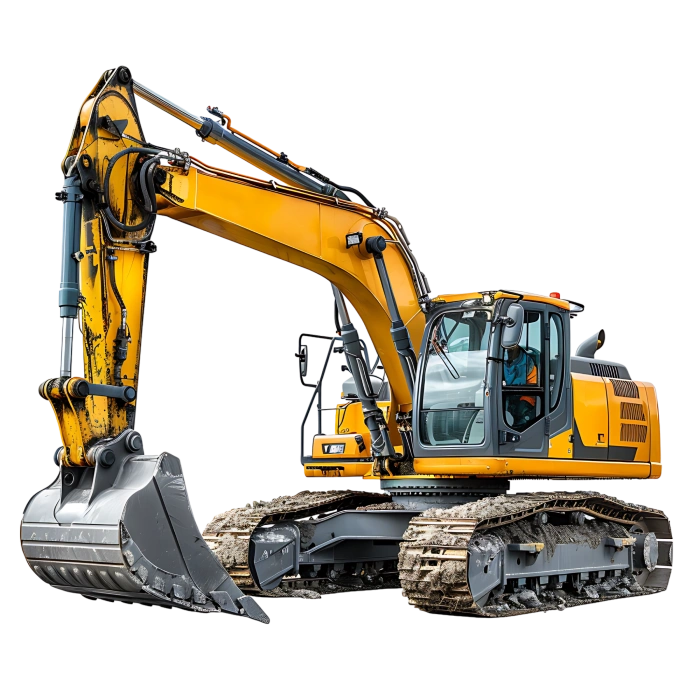 large yellow excavator