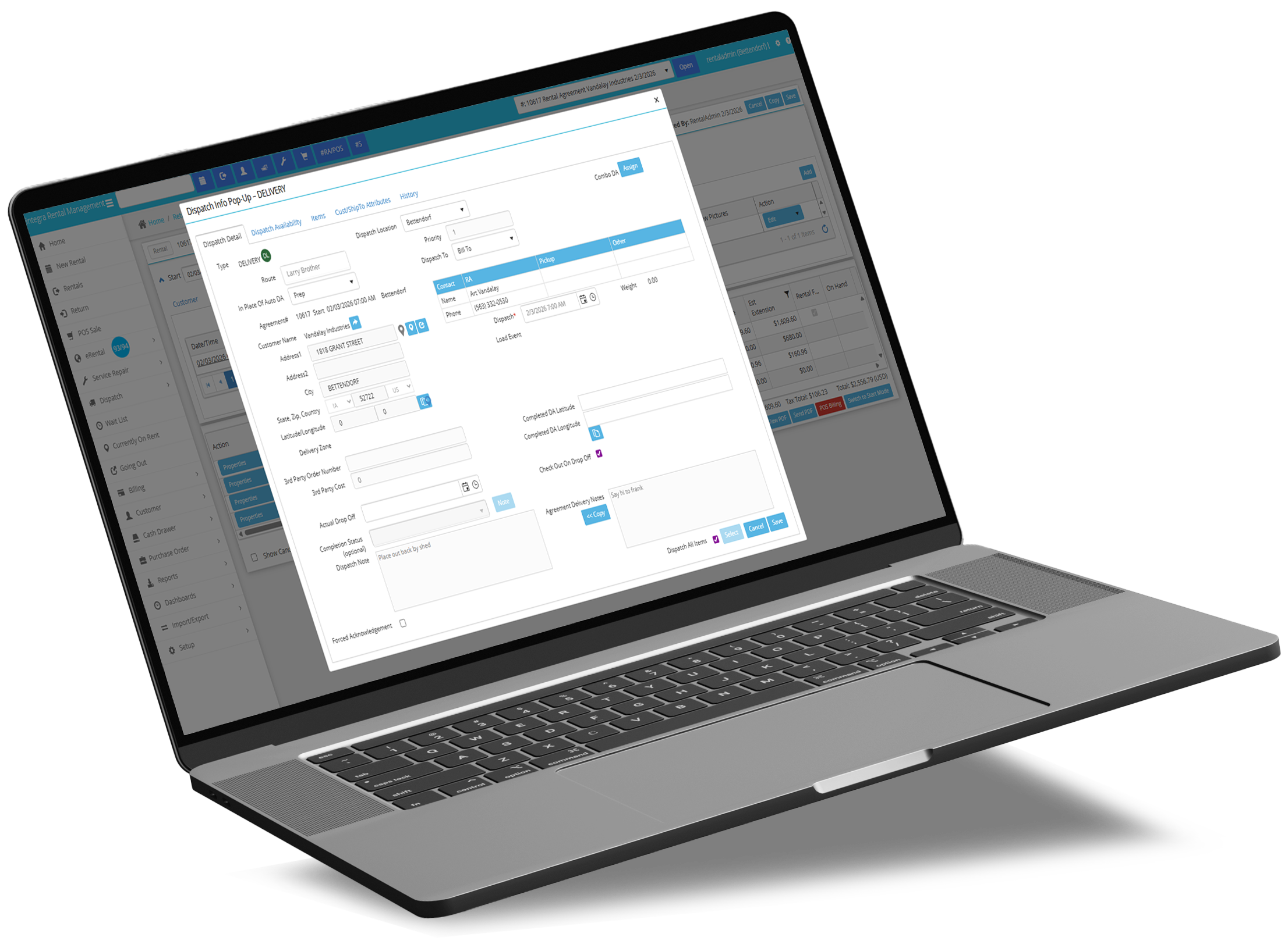 Logistics Dispatch Software & Quote-to-Cash Solutions | IntegraRental