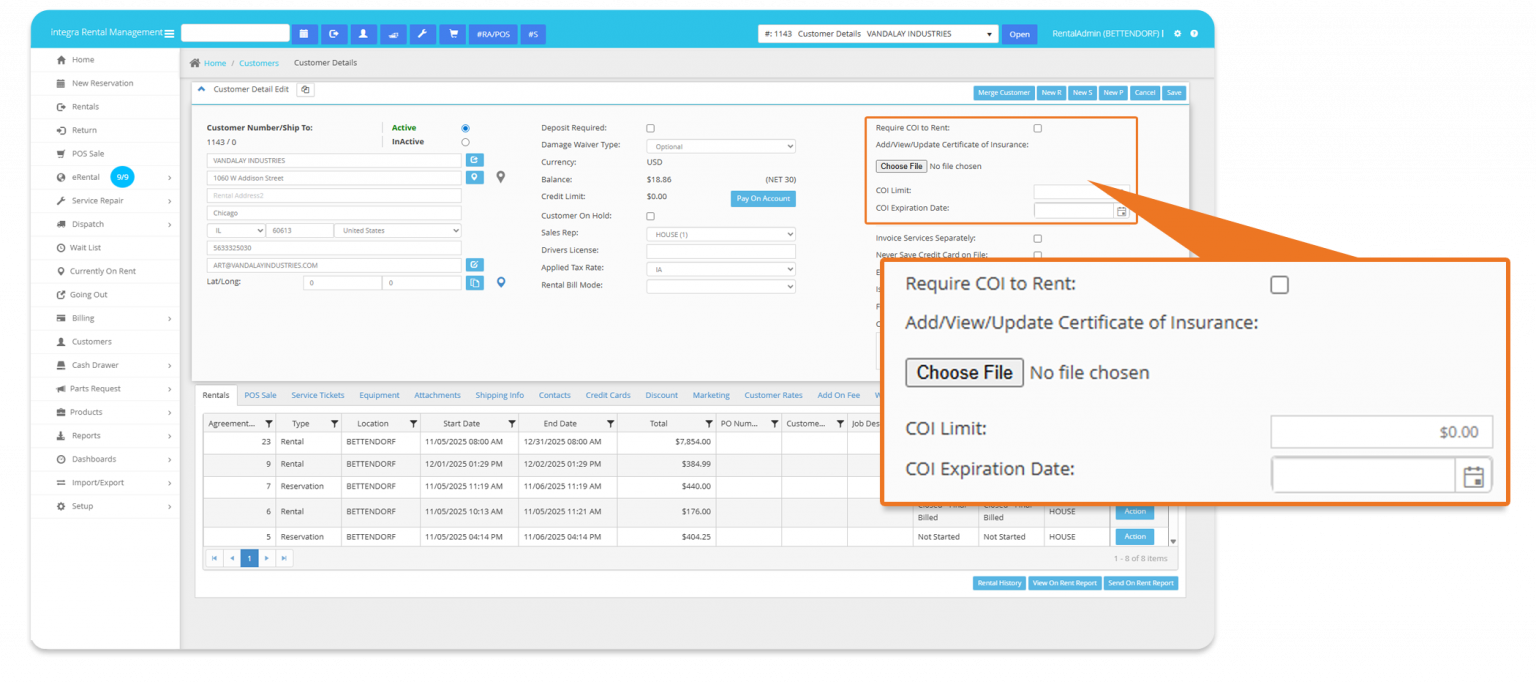 integraRental CustomerManagement1 COI callout round dropshadow